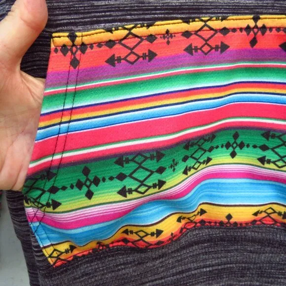 Hooey Womans Medium Pullover Hoodie Aztec Southwest print - Picture 6 of 12